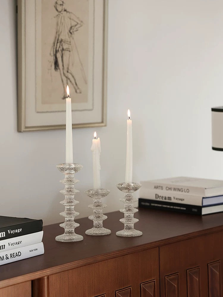 Textured Eclat Candle Holders