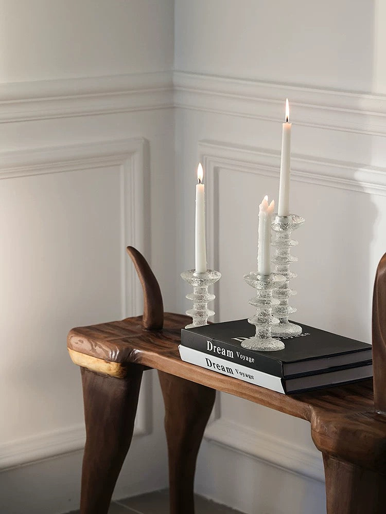 Textured Eclat Candle Holders