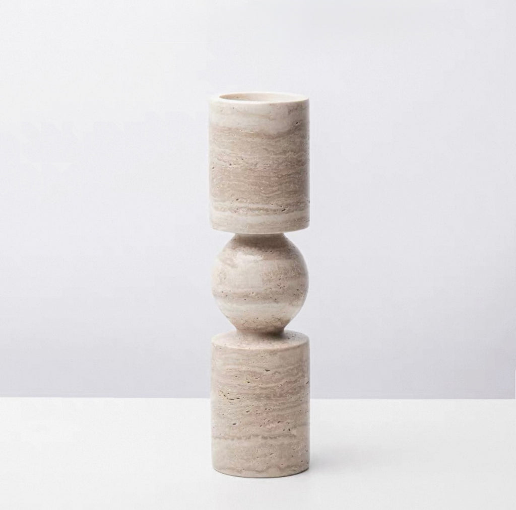 Travertine Candleholders