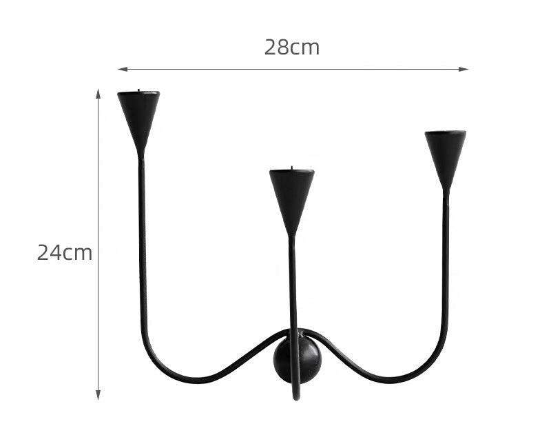 The Noir Wave Candelabra