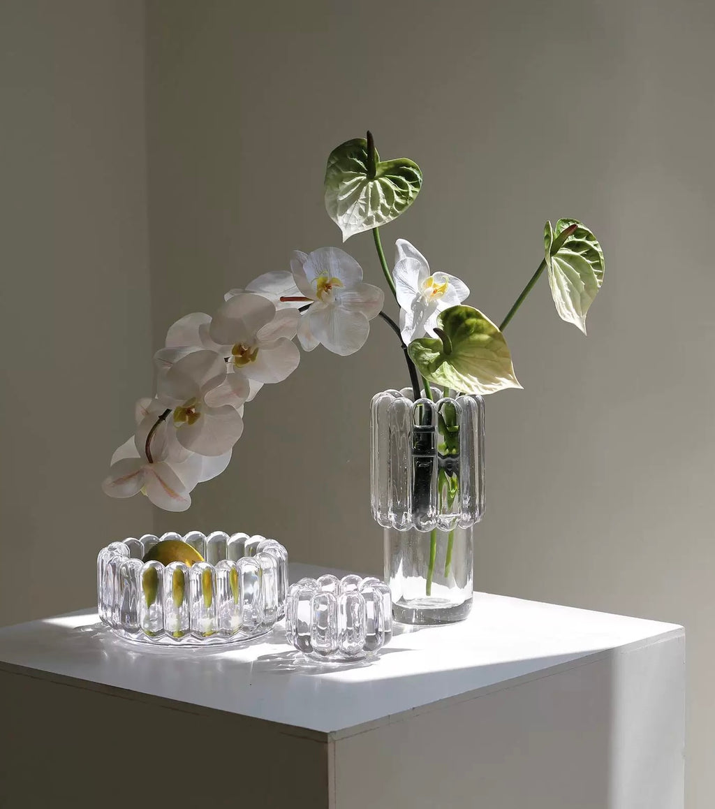Ripple Column Crystal Vase