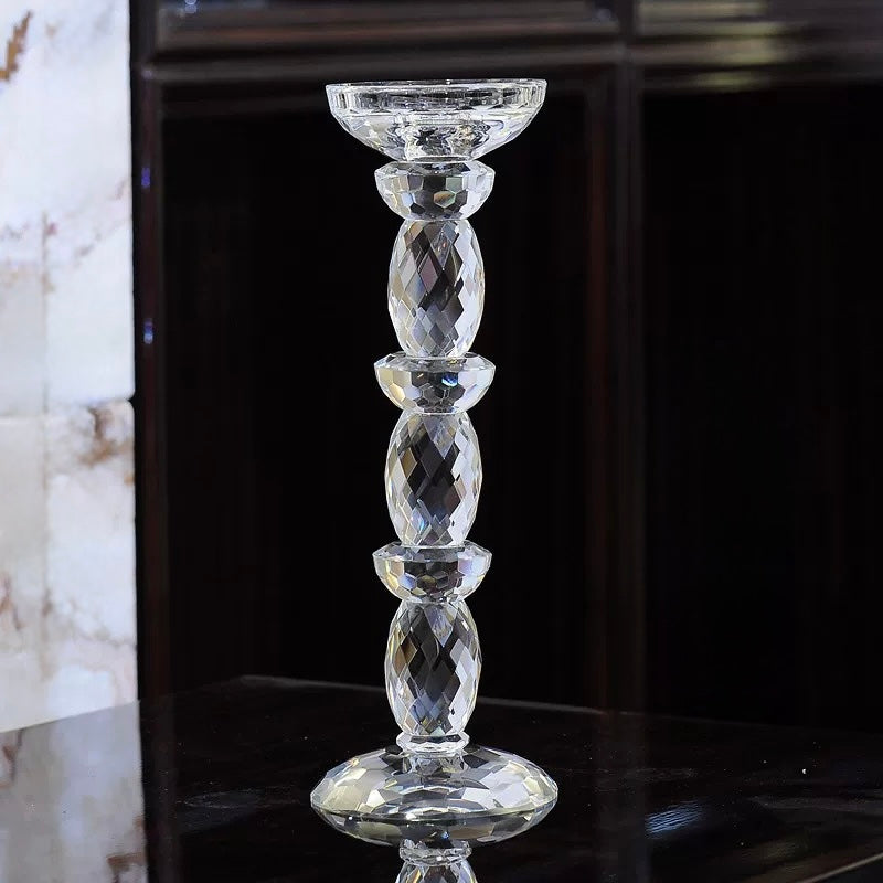 Crystal candle stand