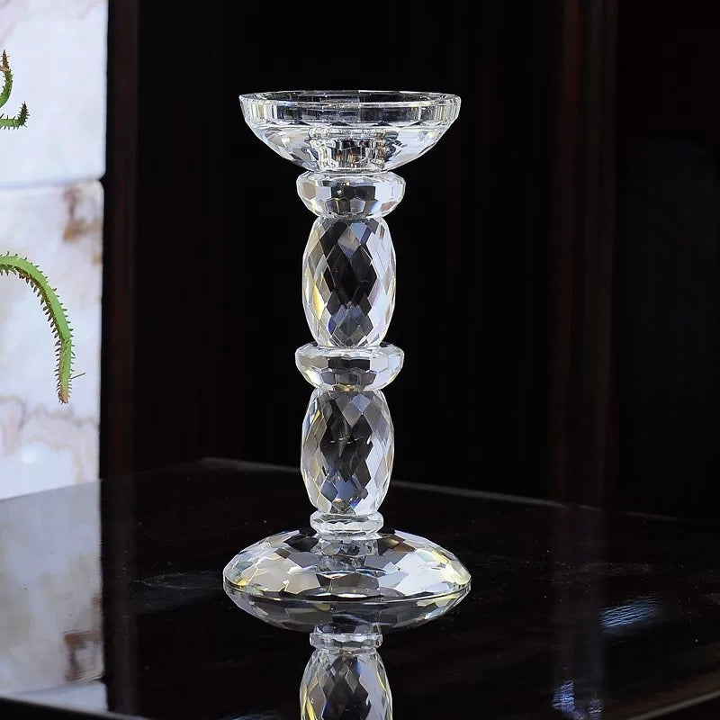 Crystal candle stand