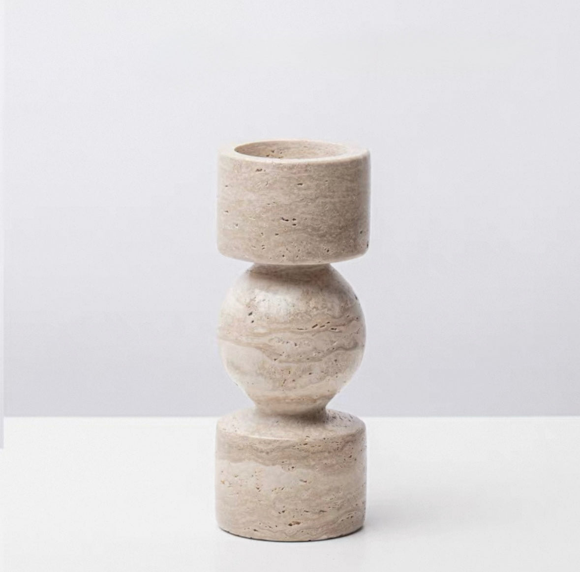Travertine Candleholders