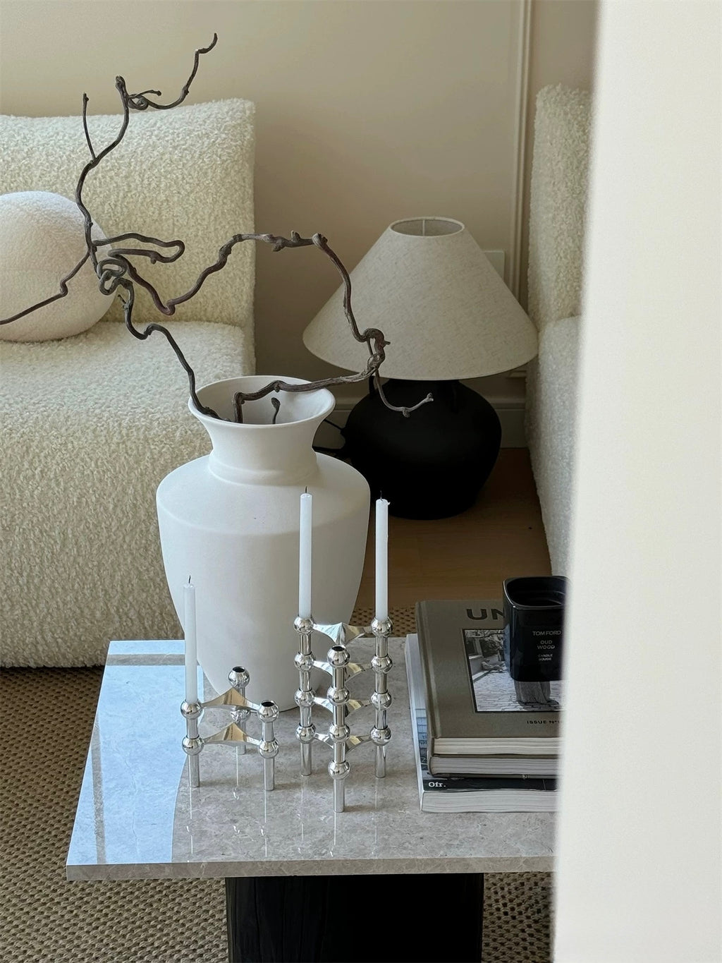 Nordic Molecular Structure Candle Holder