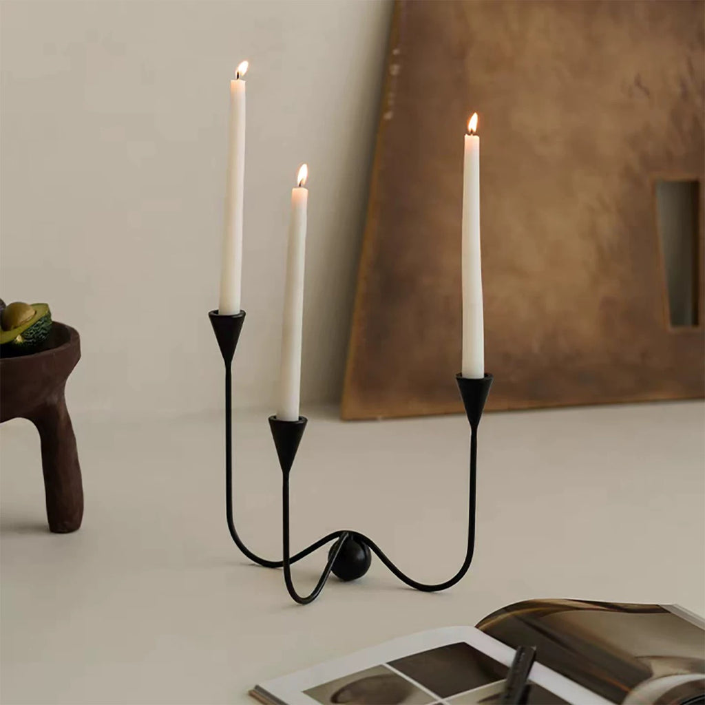 The Noir Wave Candelabra