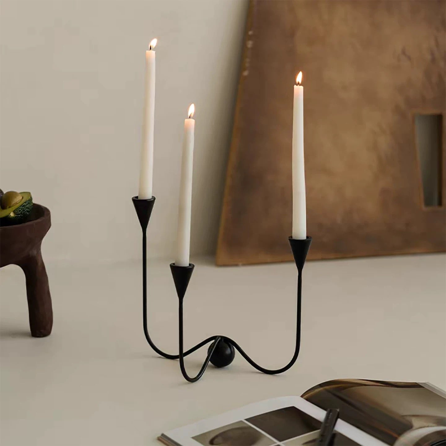 The Noir Wave Candelabra