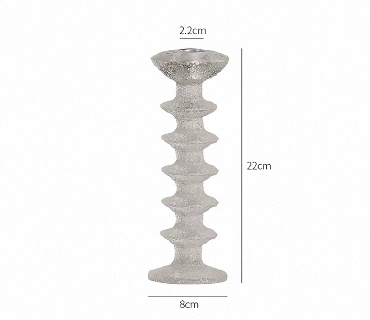 Textured Eclat Candle Holders