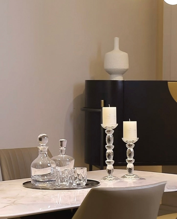 Crystal candle stand