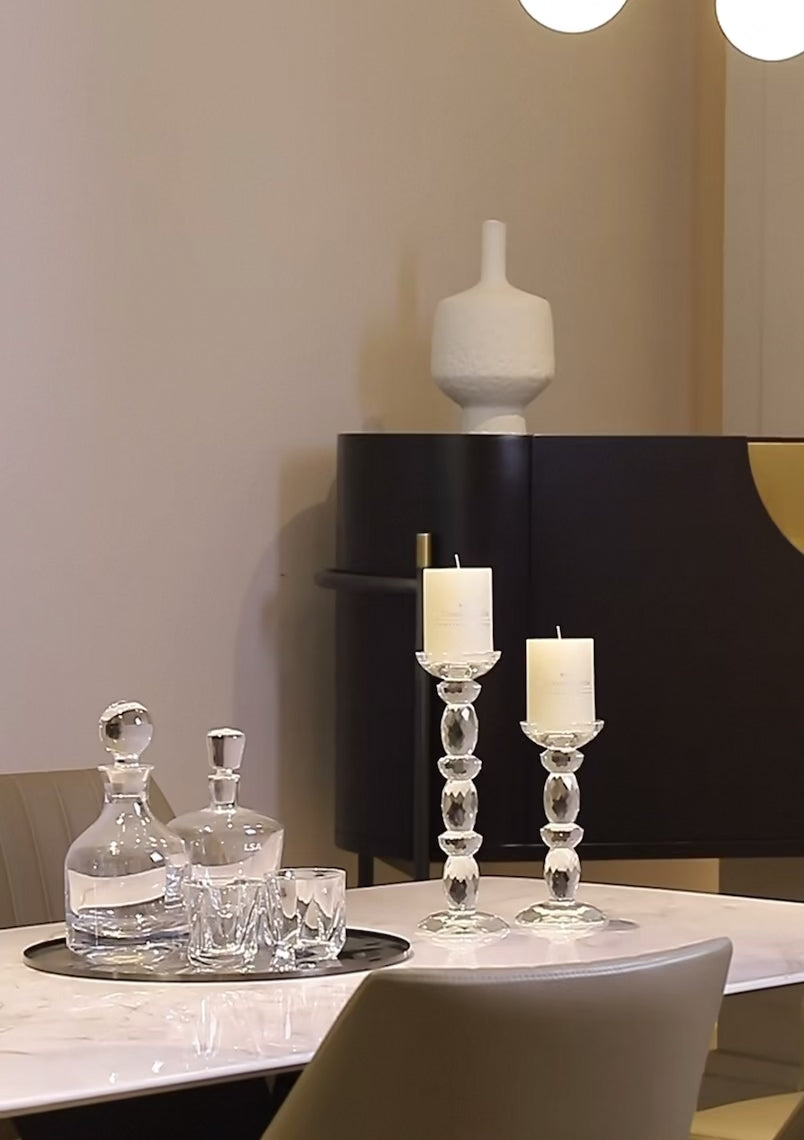Crystal candle stand
