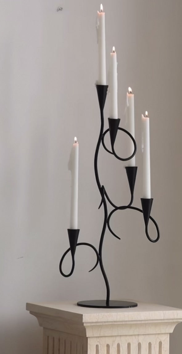 Ebon Flame Candelabra