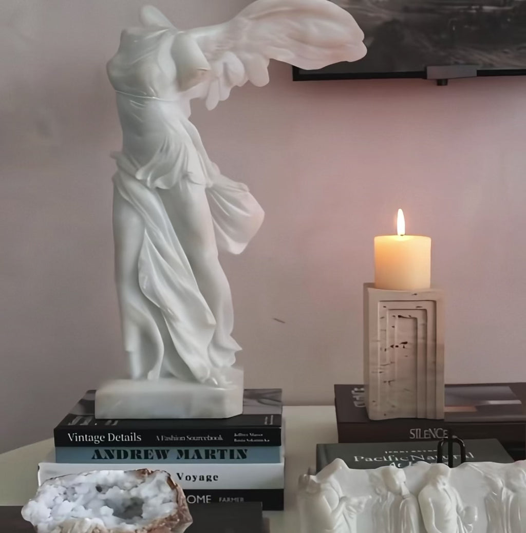 Travertine Tier Candle Block