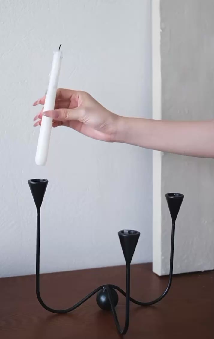 The Noir Wave Candelabra