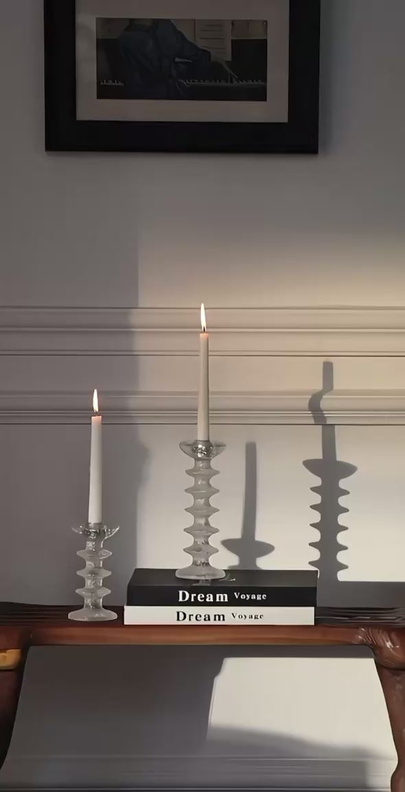Textured Eclat Candle Holders